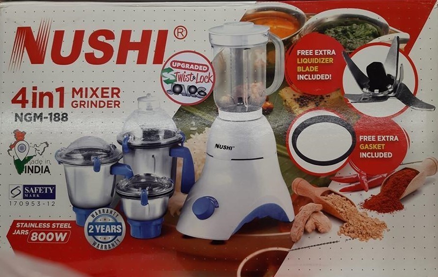 Nushi Mixer Grinder 4 In 1