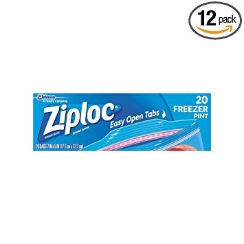 Ziploc Storage Gallon 12X20's