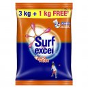 Surf Excel Quick Wash Detergent Powder 3 kg + 1 kg Free