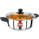 Hawkins Stainless Steel Cook n Serve Casserole with Glass Lid 3L | SSCB30G