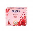 Sri Sri Premium Rose Incense Cones For Pooja | 12 Dhoop Cones | Fragrances – Natural Rose | Free Stand | 25g