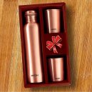 Milton Copper Gift Set (Pack of 3 ) 950ml Bottle and 250 ml Glass