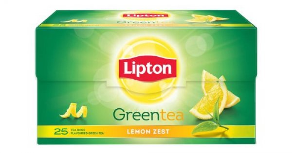 Lipton Green Tea Bags Lemon Zest 25 Bags