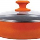 Prestige Creme Curry Pan 240mm with Glass Lid