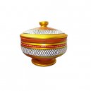 Clay Donga Large With Lid  8"