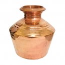 Copper Theertha Kudam | Copper Pot | Copper Vessels | Copper Pooja Kudam | Serving Drinking Water  Size -3
