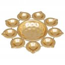 POOJA DIYA URLI (BRASS COTTING) 9s