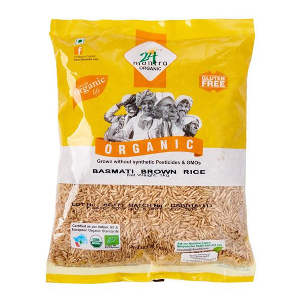 24 Mantra Organic Basmati Brown Rice 1Kg