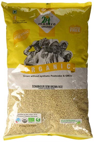 24 Mantra Organic Sonamasuri Handpounded Rice 5 Kg