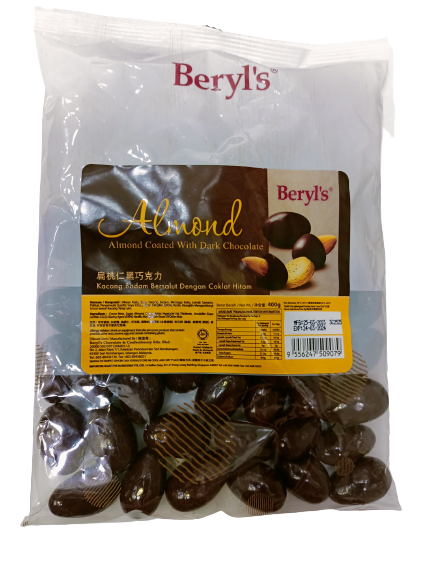 Beryl's Almond Coated With Dark Chocolate 400gm