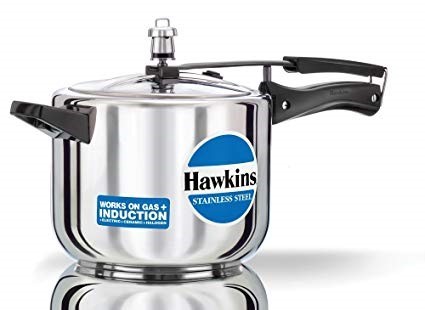 Hawkins Induction Pressure Cooker Stainless Steel 5 Ltr