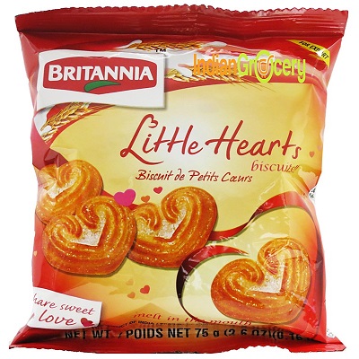 Britannia Little Hearts Biscuits 75gm