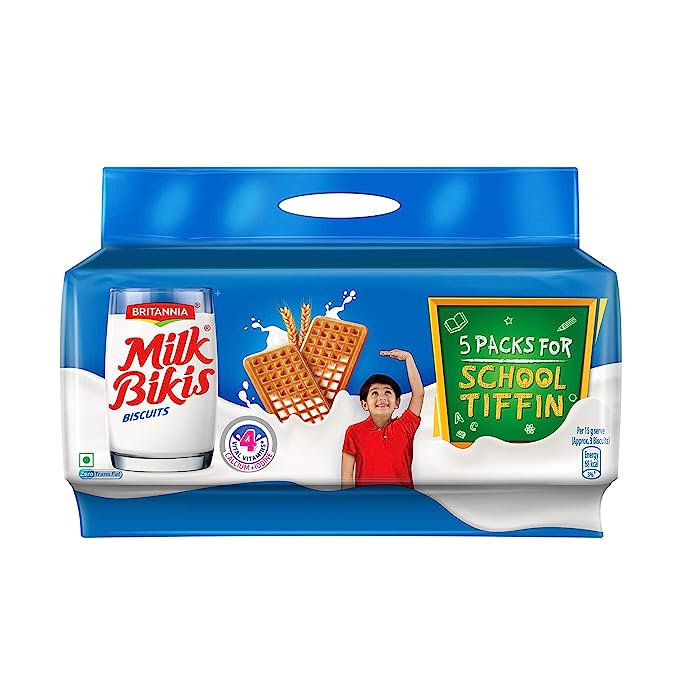 Britannia Milk Bikis Biscuits 500g ( 5packs for School Tiffin)