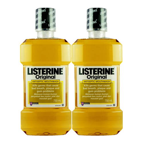 Listerine Original Mouth Wash Twin Pack 750ml