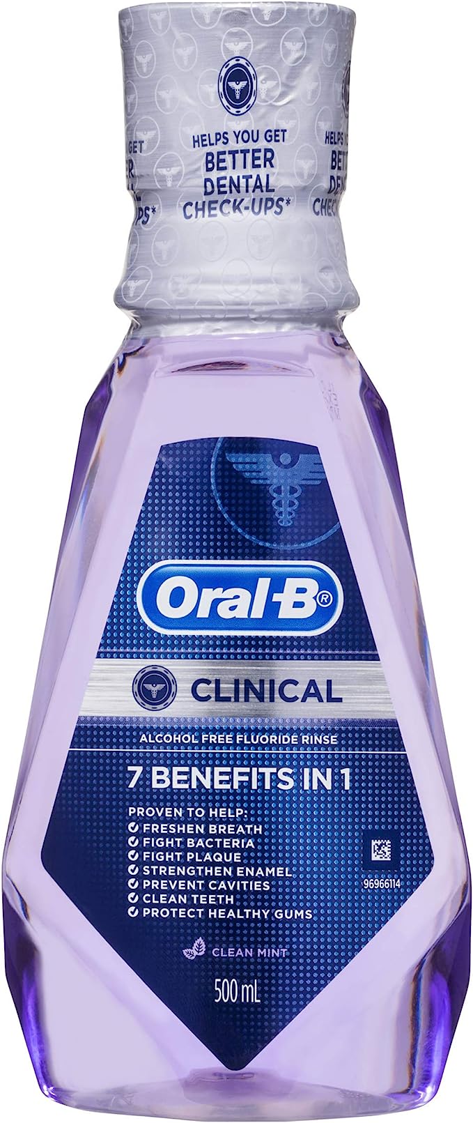 Oral-B 7 Benefits Clean Mint Mouthwash 500ml