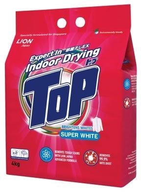 Top Super White Detergent Powder 4Kg