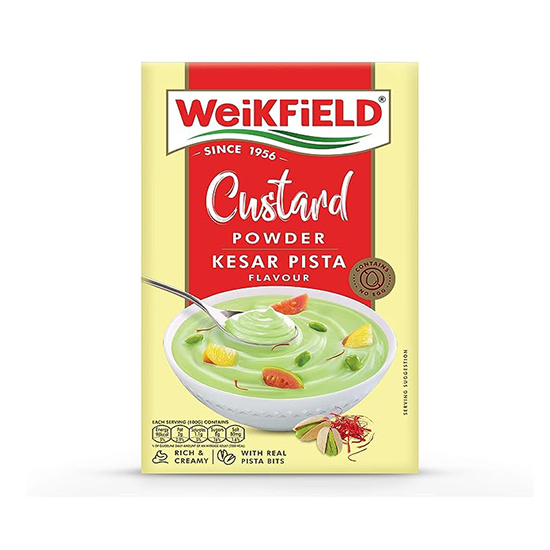 Weikfield Custard Kesar Pista Powder 100gm