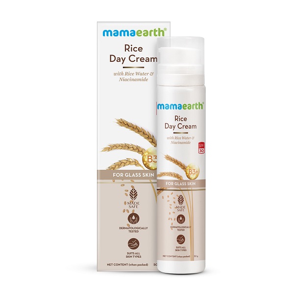 Mamaearth Rice Day Cream with Rice Water & Niacinamide 50g