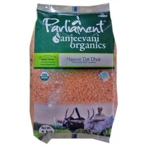 Parliament Organic Masoor Dhal Dhuli 1Kg