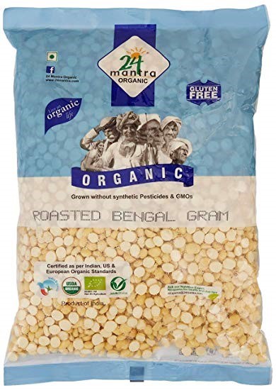 24 Mantra Organic Roasted Bengal Dal 500gm