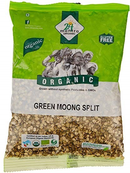 24 Mantra Organic Green Moong Split 500gm