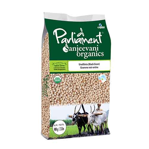 Parliament Organic Urad Gota White Whole 500 gm