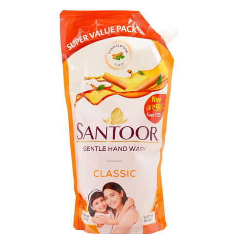 Santoor Gentle Hand Wash Classic 675ml