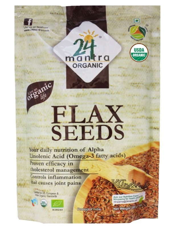 24 Mantra Organic Flax Seed 200gm
