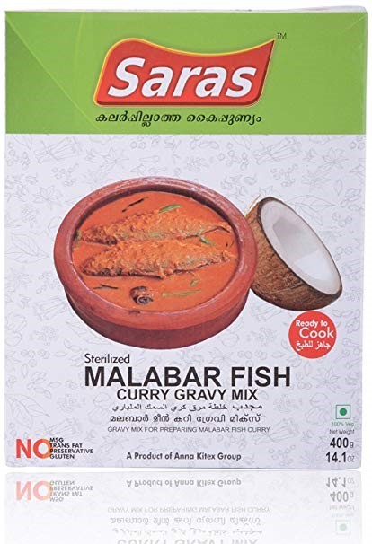 Saras Malabar Fish Curry Gravy Mix 400G