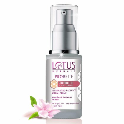 Lotus Herbals Probiotic Illuminating  Radiance Serum + Creme SPF 20 - 30ml