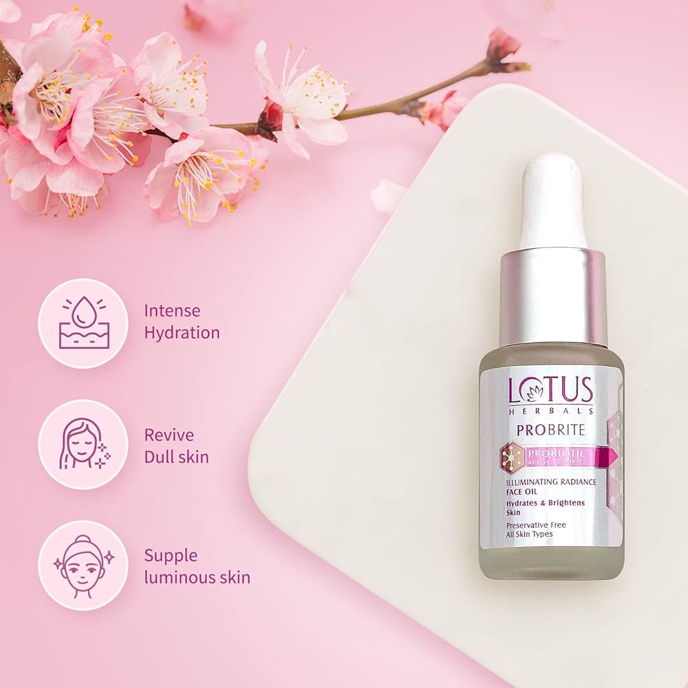 Lotus Herbals Probrite Probiotic Illuminating Radiance Face Oil 15ml