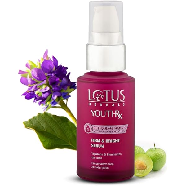 Lotus Herbals YOUTHRX Retinol + Vitamin C with Natural Bakuchiol Firm & Bright Serum 30ml