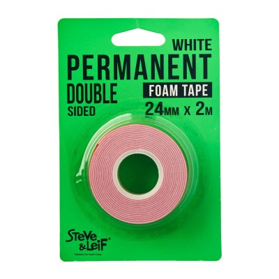 Permanent Double Side Tape White 24Mm*2M