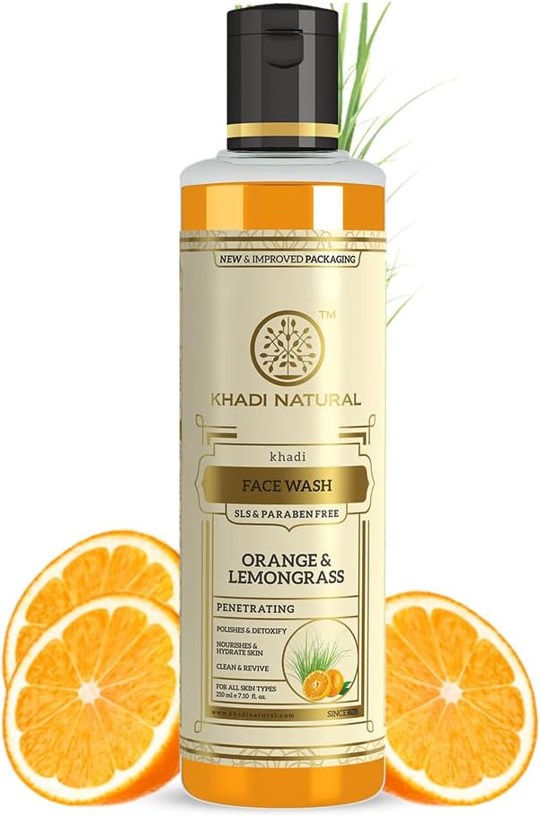 Khadi Natural Orange & Lemongrass Face Wash 210ml