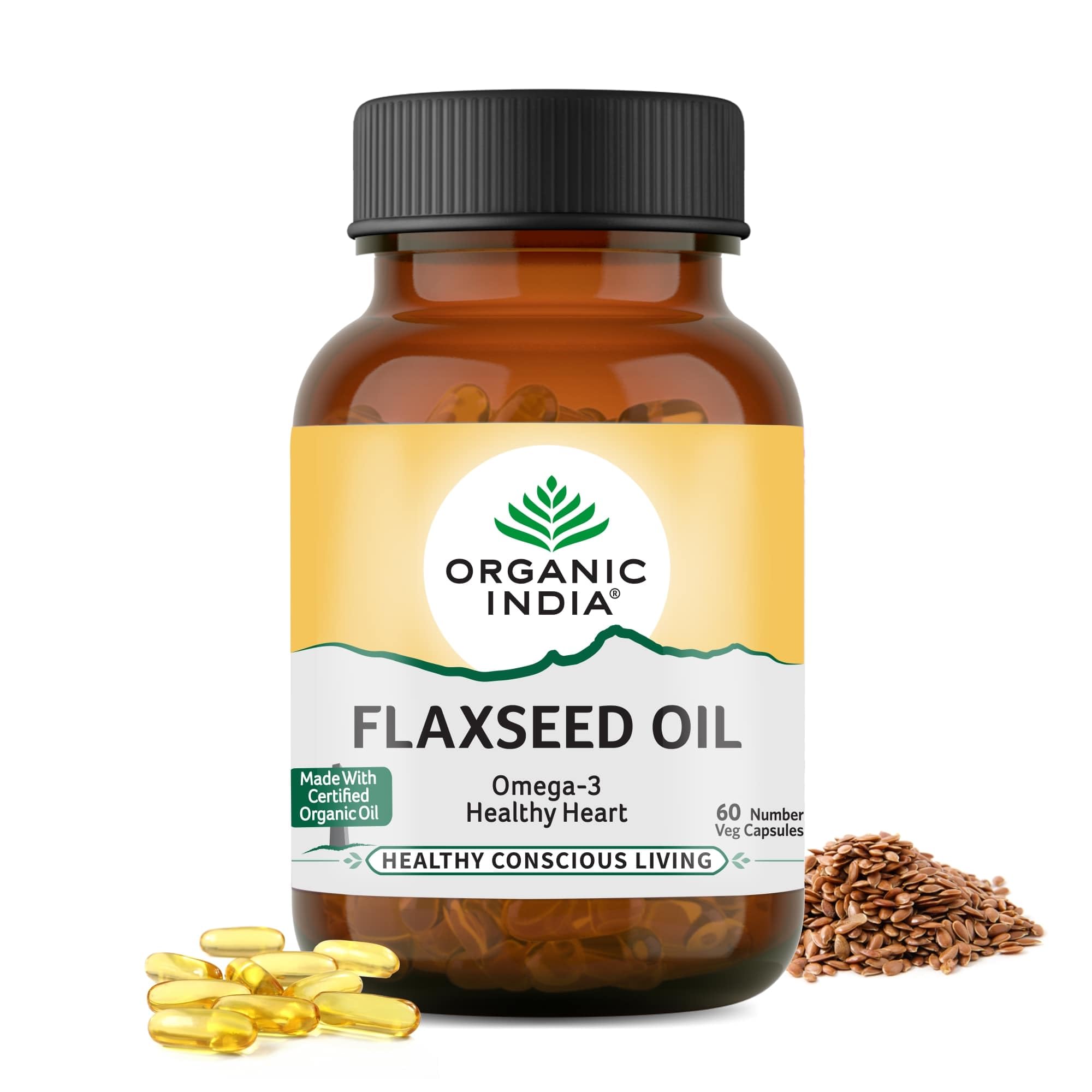 ORGANIC INDIA FLAXSEED OIL 60 CAPSULES