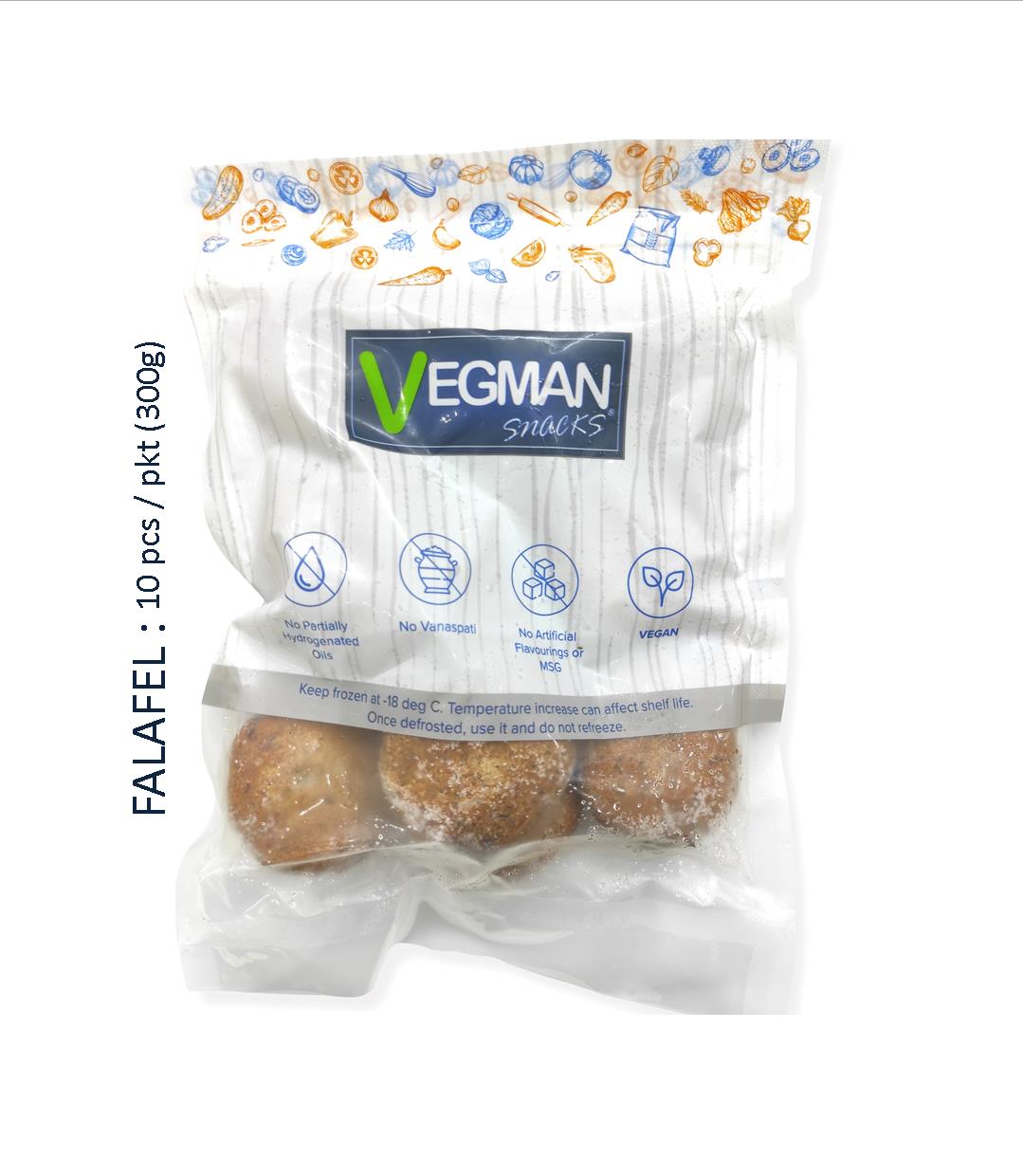 Vegman Snacks Falafel 300 Gm