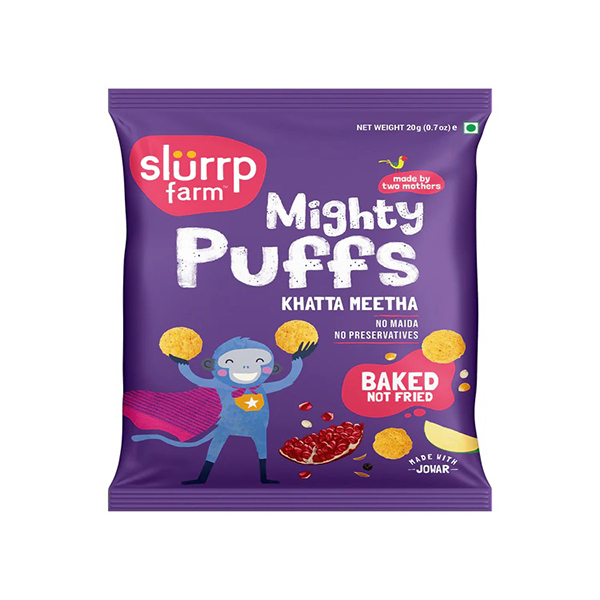 Slurrp Farm Mighty Puffs Khatta Meetha 20g