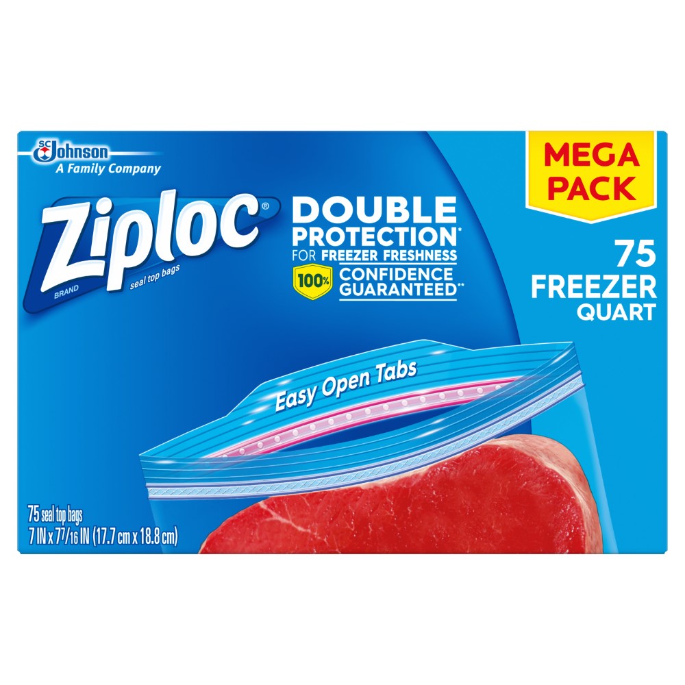 Ziploc Freezer Quart 12X20's