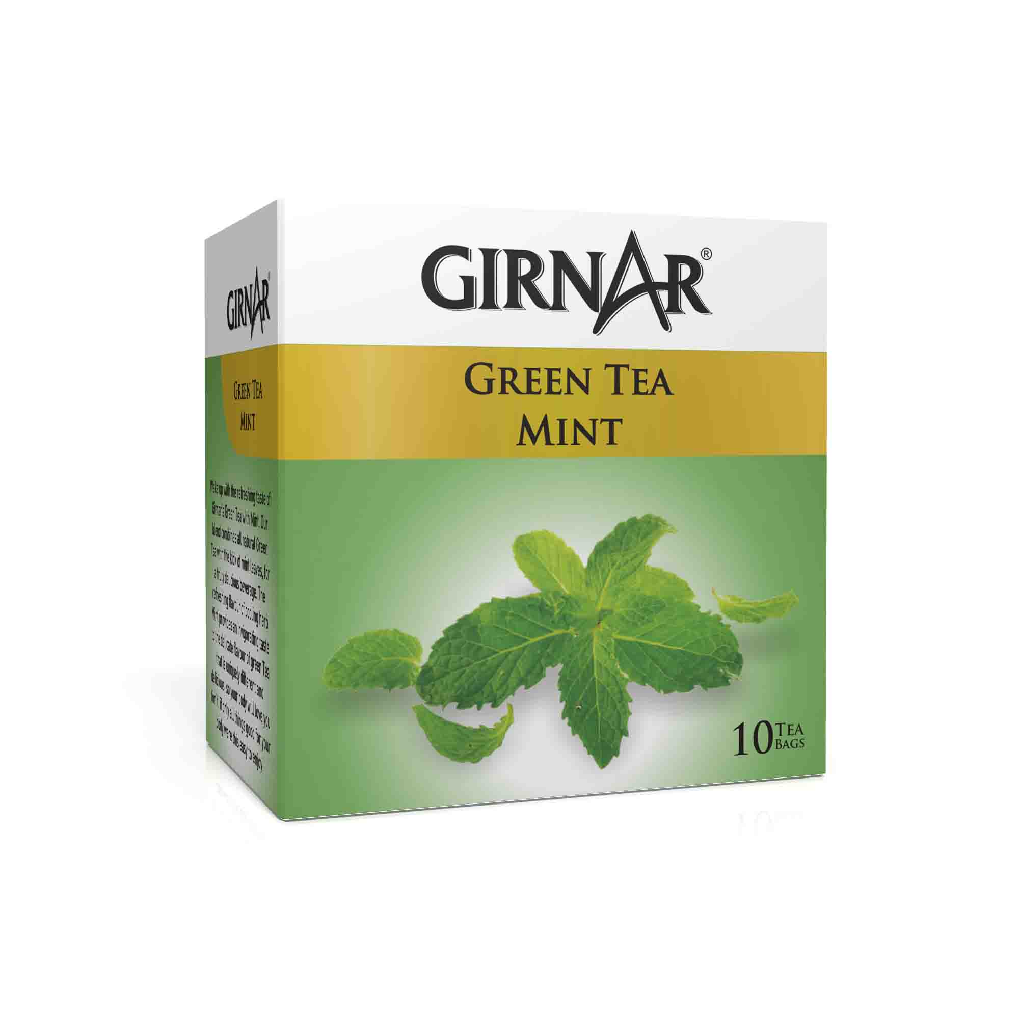 Girnar Green Tea Mint 10 Tea Bags