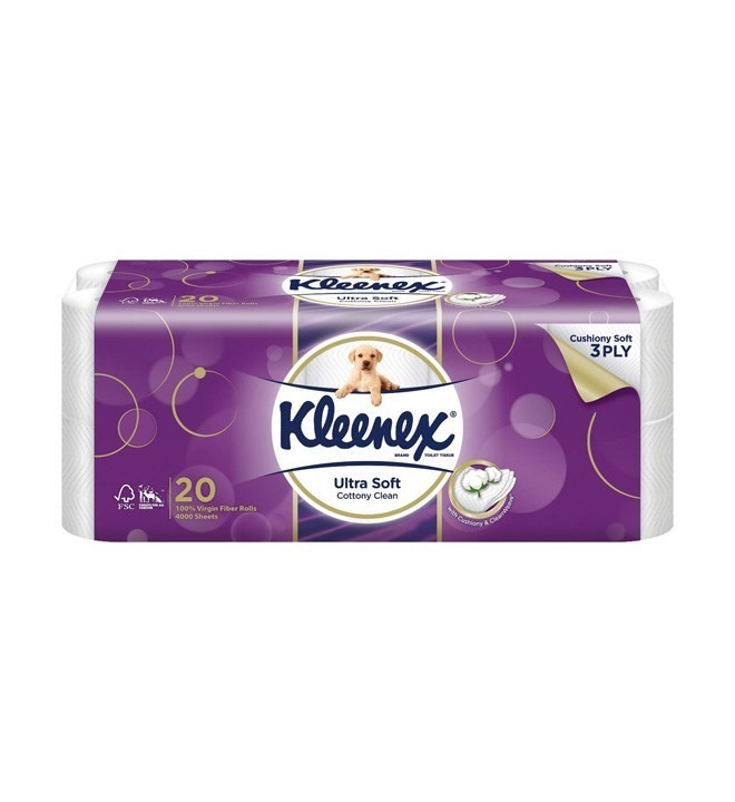 Kleenex Clean Care 3Ply 20 Rolls
