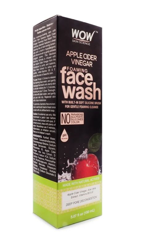 WOW Vitamin C Apple Cider Foaming Face Wash 150ml