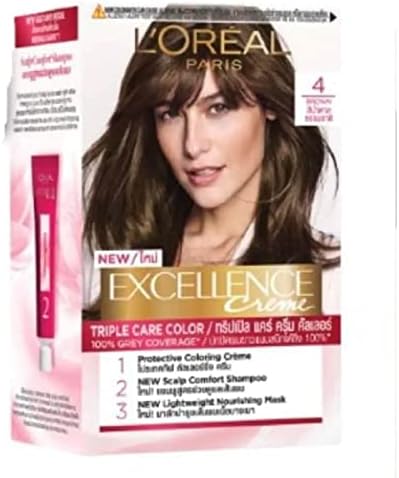 L'Oreal New Excellence Creme Triple Care Color Brown 4