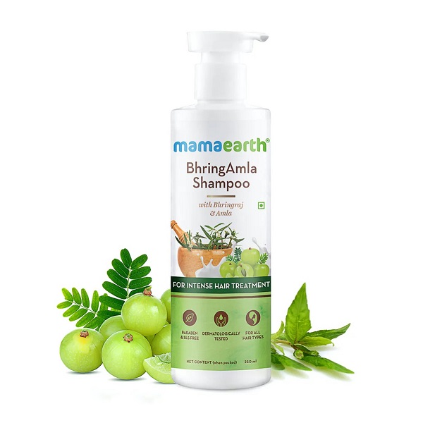 Mamaearth BhringAmla Shampoo ( Bhringaraj & Amla ) for Intense Hair Treatment 250ml