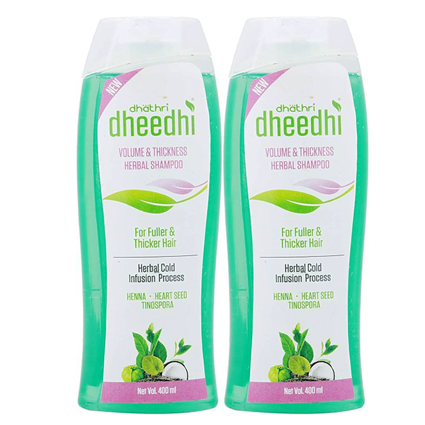 Dhathri Dheedhi Volume & Thickness Herbal Shampoo 2 x 400ml