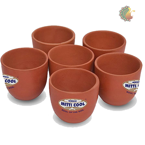 Mitti Cool Clay Cherry Cups 6 Pc's