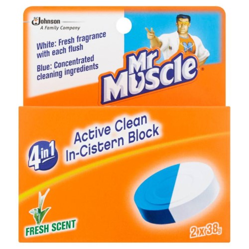 Mr.Muscle Clean In Cistern Block 6X38gm