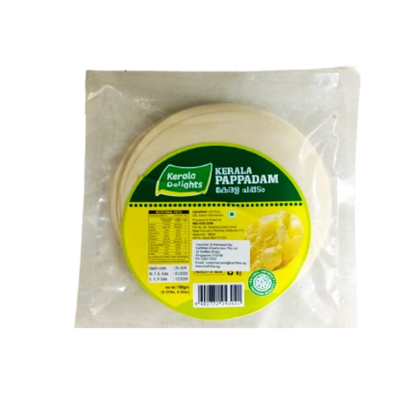 Kerala Delights Pappadam 100gm
