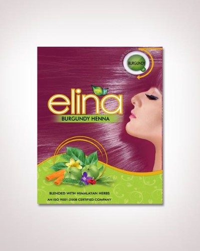 Elina Burgundy Hair Colour 7.2 60gm