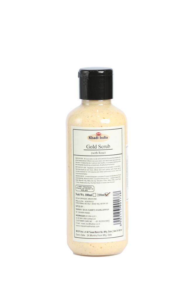 Khadi India Gold Scrub 210ml