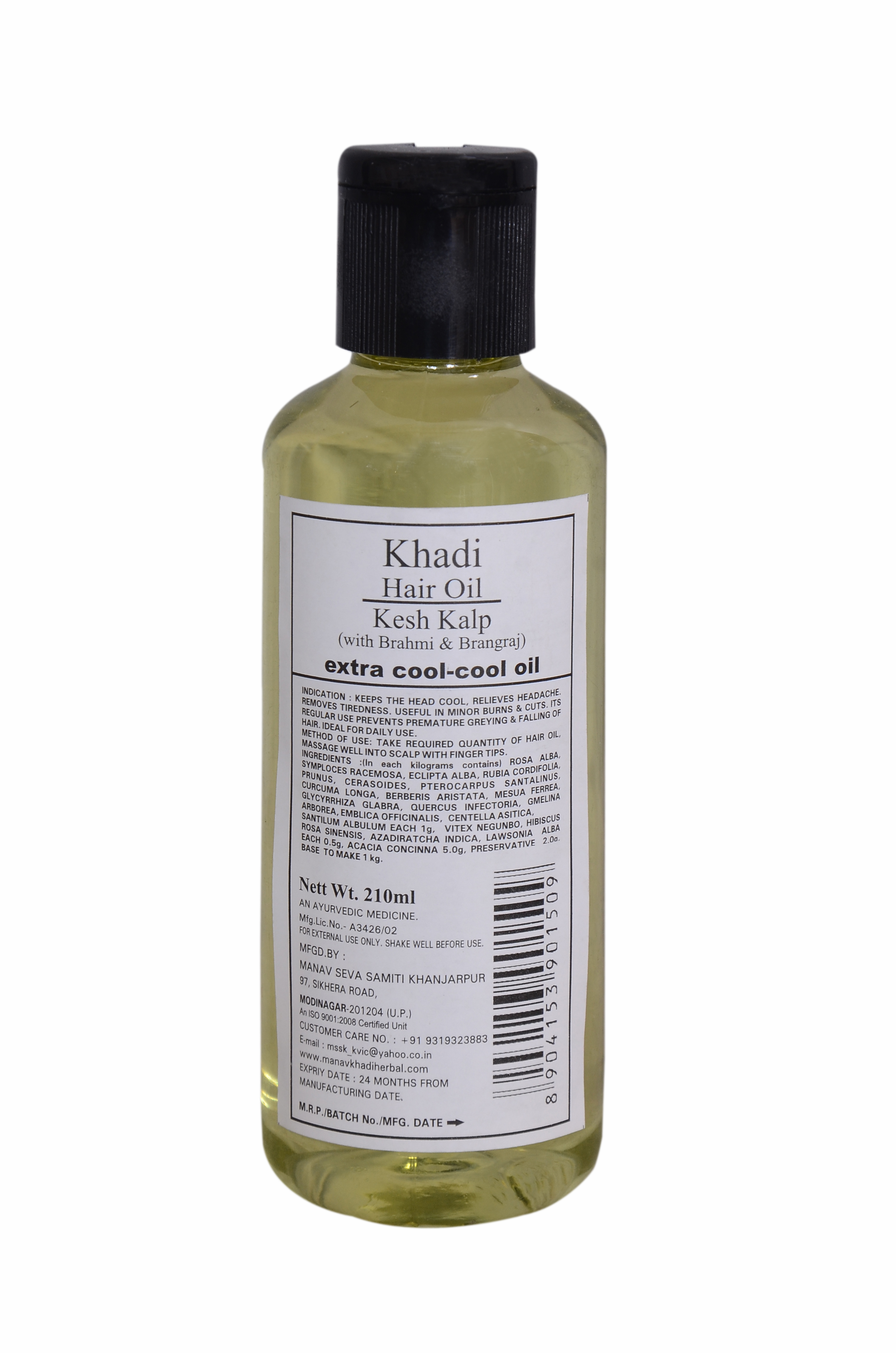 Khadi India Kesh Kalp Extra Cool-Cool 210Ml